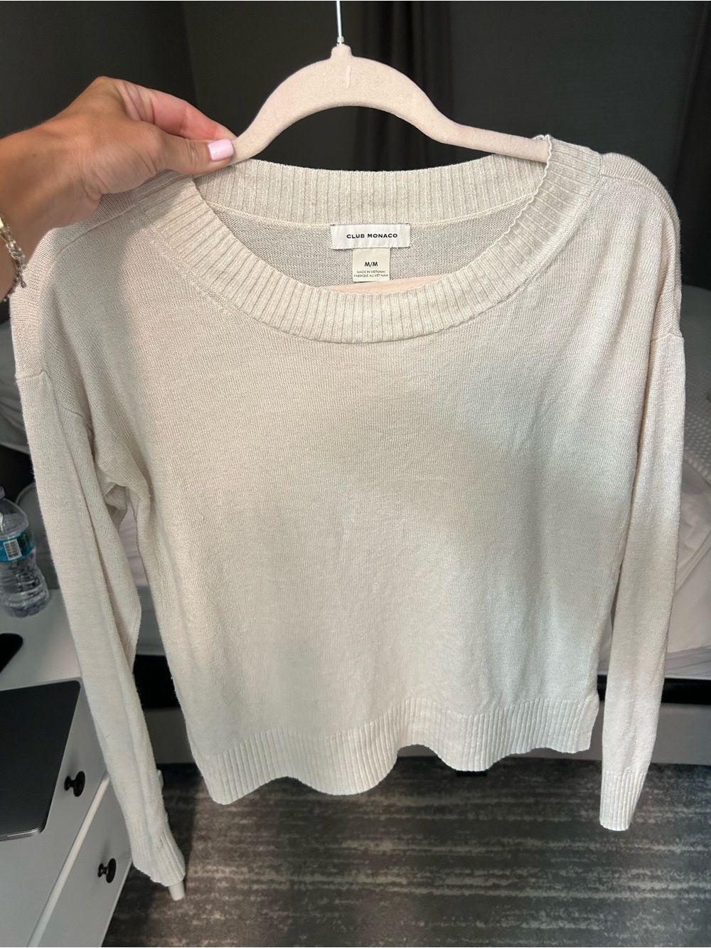 Club Monaco Soft Cream Crewneck Sweater